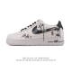 Company-grade Nike Air Force 1 '07 Low platform sneakers, featuring a thick sole