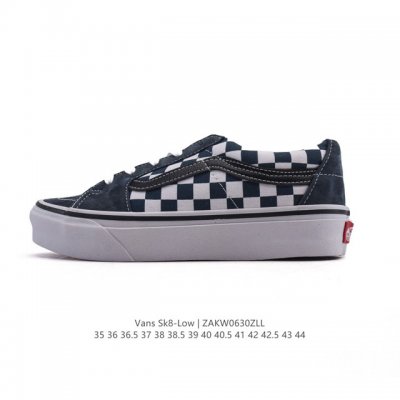Vans Sk8-Low classic style Xiaohongshu hot-selling low-top casual canvas splici