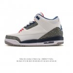 Company Grade Nike Air Jordan 3 Retro Series Basketball Shoes, a mid-top retro