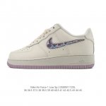 Nike Air Force 1 '07 Low, a versatile, platform, low-top white sneaker with cus