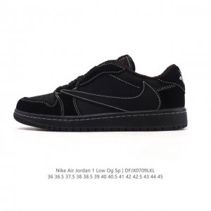 Second leather genuine Nike Air Jordan 1 Low Og Sp Military Blue Aj1 Joe 1 reve