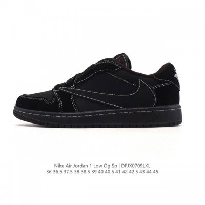 Second leather genuine Nike Air Jordan 1 Low Og Sp Military Blue Aj1 Joe 1 reve