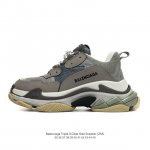 1:1 Balenciaga balenciaga Triple S Clear Sole Sneaker Brown Black Logo 35 36 37