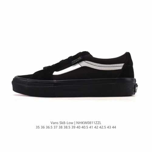 Vans Sk8-Low classic Xiaohongshu hot-selling low-top casual canvas splicing vul