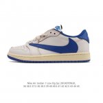 Second leather genuine Nike Air Jordan 1 Low Og Sp Military Blue Aj1 Joe 1 reve