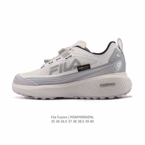 Company-grade Fila women's dad shoes, the Fila Fusion thick-soled, height-enhanc