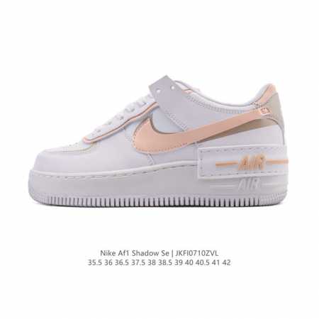 Nike Nike low-top sneakers Air Force One Af1 macaron Af1 thick-soled height-enha - Click Image to Close