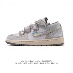 Corporate-level Nike Jordan Air Jordan 1 Low Aj1 Joe 1 2025 New Year of the Sna
