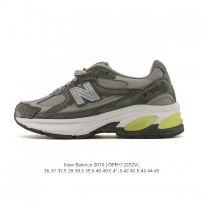 Factory Grade New Balance 2010 Made in England Distressed Shoes, Solid Color Fl
