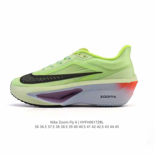 Corporate Nike Zoom Fly 6 Marathon Carbon Plate Beige Black Running Shoes Unisex