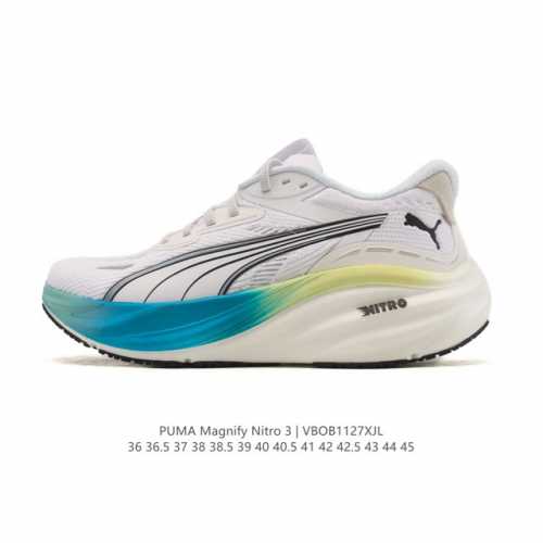 Company Grade Puma Magnify Nitro 3 Low-Top Men's and Women's Cushioned Breathab