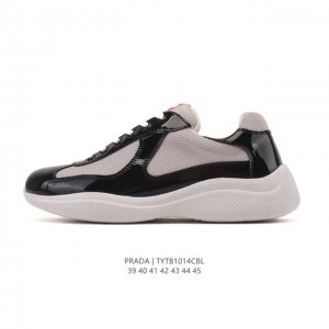 Company Grade Prada Series / Prada Men's Platform Height-Increasing Sports Runni