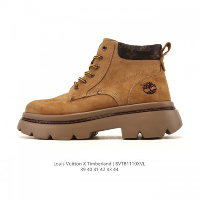 Company-grade Timberland boots, Timberland high-top combat boots, Louis Vuitton