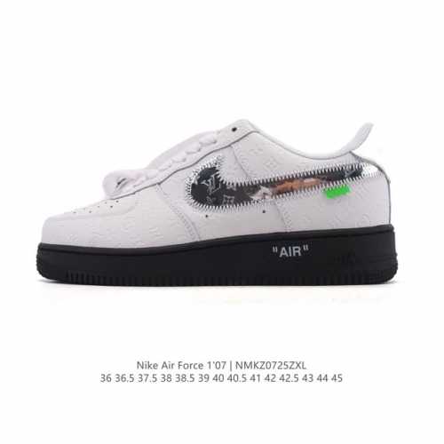 Louis Vuitton x Nike Air Force 1 Low, a versatile, casual sneaker. Its soft, spr