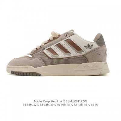 New Adidas Drop Step Low 2.0 Low-Top Sneakers for Men and Women, featuring a pla