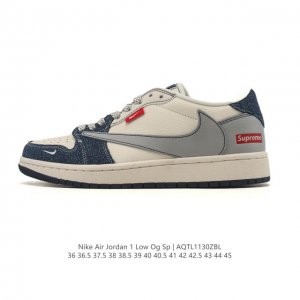 Authentic Nike Air Jordan 1 Low Og Sp Military Blue AJ1 Jordan 1 Reverse Swoosh