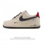 Factory Grade Nike Air Force 1 '07 Low, White Sneakers, Thick Sole, Height Incr