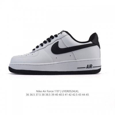 Nike Air Force 1 '07 Low Air Force One White Shoes With Air Cushion. New Style F