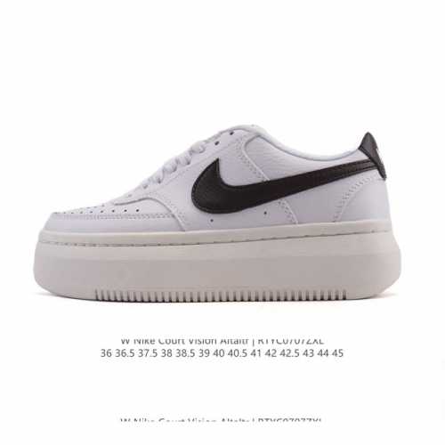 Nike Nike Court Vision Alta Ltr Thick-soled Heightened Sports Casual Sneakers. S