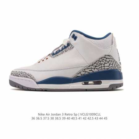 Company Grade Nike Air Jordan 3 Retro Series, a mid-top basketball shoe featurin - Click Image to Close