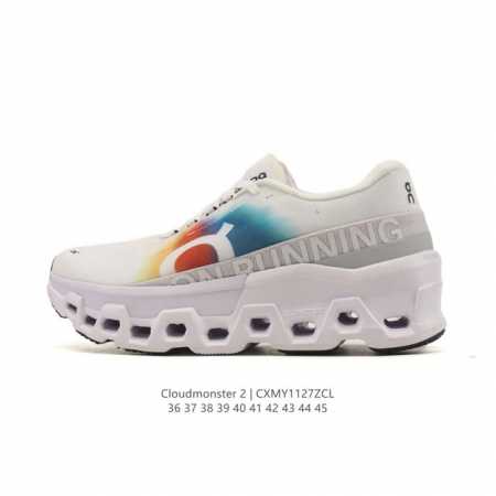 On Cloudmonster 2, a chunky-soled, height-increasing dad shoe with incredible pe - Click Image to Close