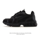 Nike Stussy x Nike Air Zoom Spiridon Caged 2 "Black Linen" Sneakers, a retro cas