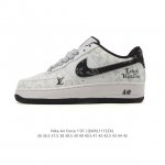 Nike Air Force 1 '07 Low, a versatile, platform, low-top white sneaker with cus