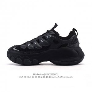 Company-level Fila men's and women's dad shoes Fila Fusion thick-soled height-e