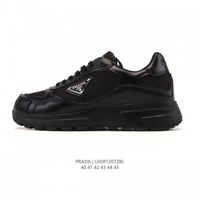Company-grade Prada series / Prada men's platform running shoes, stylish dad sho