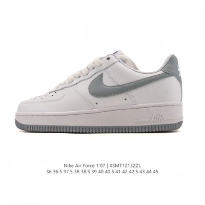 Nike Air Force 1 '07 Low, a versatile, platform, low-top white sneaker with cus