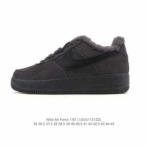 Autumn/Winter New Style Fleece-Lined Thick Nike Air Force 1 '07 Low. Air Force