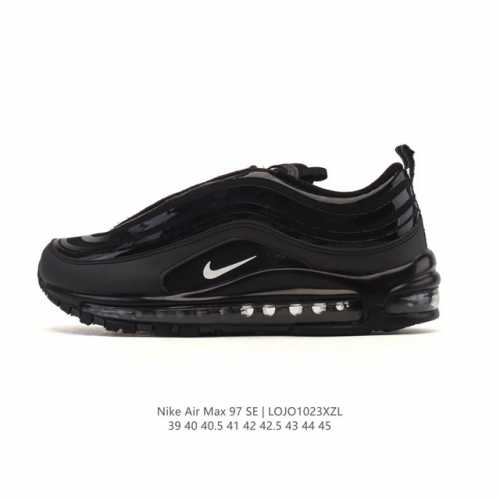 Company Grade Nike Air Max 97 Se Cushioned Men's Running Shoes, Thick Sole, Heig