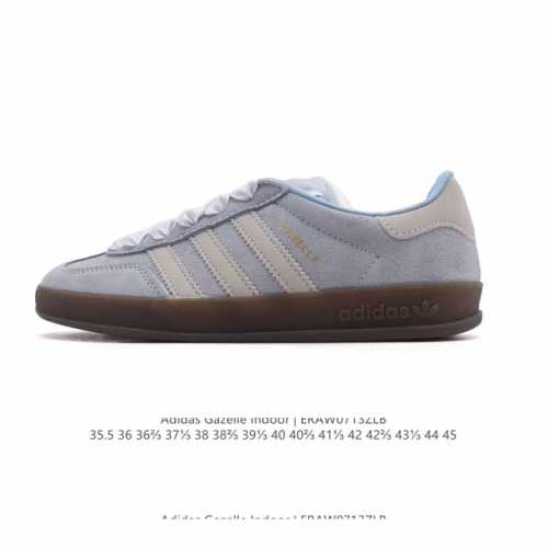 adidas Originals Gazelle Indoor Retro Trefoil Non-slip Transparent Rubber Sneake