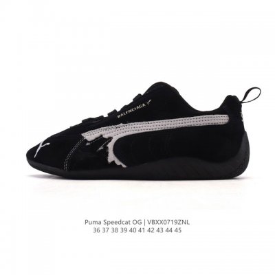 The Puma Speedcat Og is a low-top, German-inspired, retro, versatile racing shoe