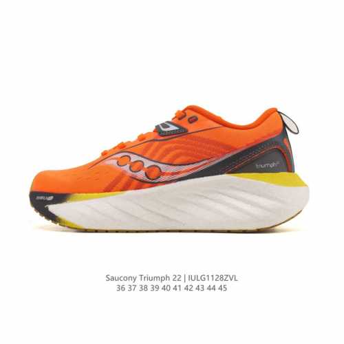 Saucony Triumph 22 Unisex Running Shoes with Strong Cushioning, Lightweight, Sui