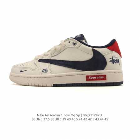 Authentic Nike Air Jordan 1 Low Og Sp Military Blue AJ1 Jordan 1 Reverse Swoosh - Click Image to Close