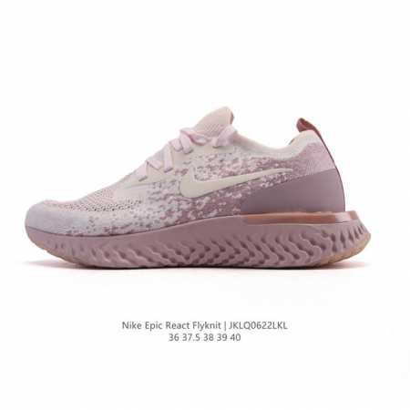 New Nike Epic React Flyknit foam particle woven cushioning casual shoes mesh sho - Click Image to Close