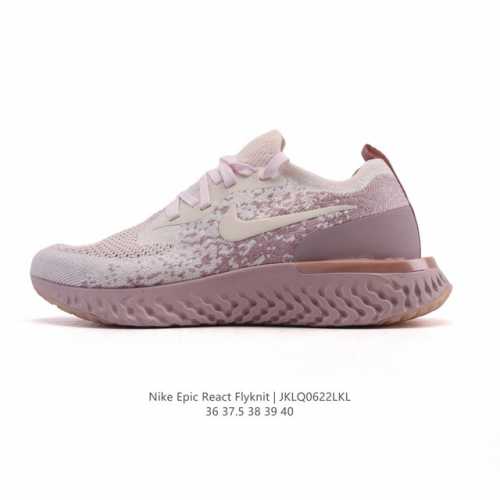 New Nike Epic React Flyknit foam particle woven cushioning casual shoes mesh sho