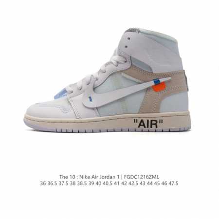 Off-White X Nike Air Jordan 1 Retro High Og Unc Aj1 1 Aj1 1 air Jordan 1 Unc Zi - Click Image to Close