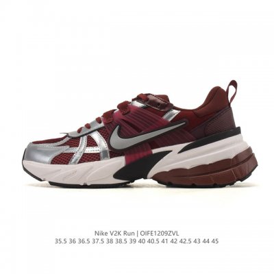Nike V2K Run, a retro low-top running shoe with shock absorption and slip resis