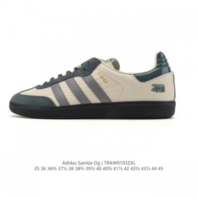 Adidas Originals Samba Og Shoes - Classic white sneakers, T-toe shoes for men a