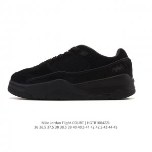 Nike Jordan Flight Court Fashionable Casual Non-Slip Durable Low-Top Sneakers Re