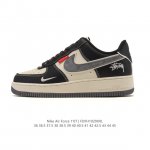 Company-grade Nike Air Force 1 '07 Low platform sneakers, featuring a thick sole