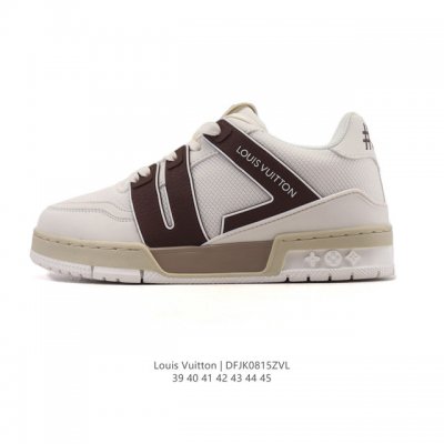 Louis Vuitton LV Louis Vuitton sneakers, fashionable sneakers, trendy thick-sole