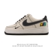 Company-grade Nike Air Force 1 '07 Low platform sneakers, featuring a thick sole