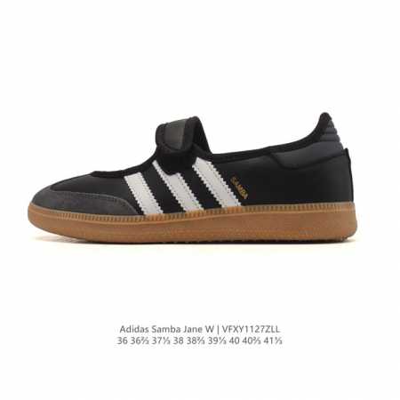 Adidas Originals Samba Jane Comfortable and Versatile Mary Jane Shoes Women's Cl - Click Image to Close
