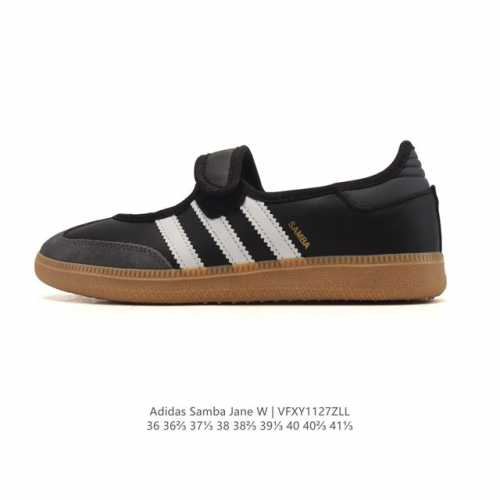 Adidas Originals Samba Jane Comfortable and Versatile Mary Jane Shoes Women's Cl