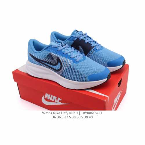 Nike Official Defy Run 1 Women's Training Shoes Breathable Cushioning Fitness Sh