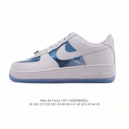 Nike Air Force 1 '07 Low White Air Force One Shoes, Low-Top, Versatile Thick-So - Click Image to Close