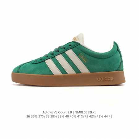 Adidas Vl Court 2.0 Shoes T-Toe Shoes. These white, casual sneakers are designe - Click Image to Close